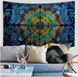 Custom printed hippie Decorative mandala tapestry wall hanging,wholesale home decor bohemian mandala hippie wall tapestr supplier