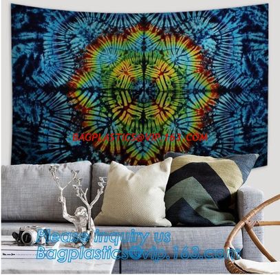 wholesale Digital Printed Cactus Tapestry Custom Print home decor mandala bohemian wall hangings tapestry bagease packag supplier