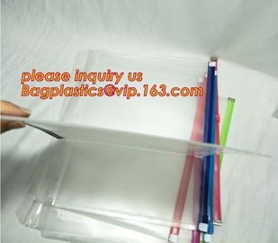 Office School Supply A4/5/6 Plastic PVC Document Bags With Zipper File Folder Stationery Pen Bag For Office School Suppl supplier