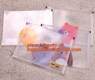 Office School Supply A4/5/6 Plastic PVC Document Bags With Zipper File Folder Stationery Pen Bag For Office School Suppl supplier