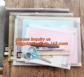 A5 plastic PVC file document simple net students office bag,A4 PVC file bag Creative Transparent Storage bag Document Ba supplier