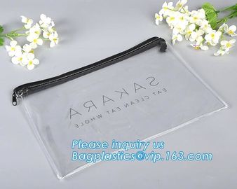 Document Bag File Bag A4 PP/PVC Envelope File Folder Pocket,Eco-friendly clear plastic document zipper bag for B4 A4 B5 supplier