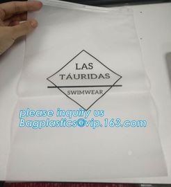 printing waterproof frosted pvc plastic bra bag,vinyl EVA PVC travel apparel package storage bag zip slider with string supplier