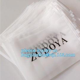 printing waterproof frosted pvc plastic bra bag,vinyl EVA PVC travel apparel package storage bag zip slider with string supplier