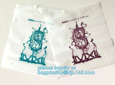 Top Quality EVA PE OPP Bio Degradable T Shirt Bag, OEM Printed Slider Zip Packaging Plastic Bags For Tshirt Swimwear supplier