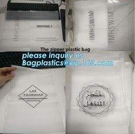 CPE Slider Top Zipper Bag For Swimwear Custom Printed Clothes Packaging Frosted Poly Bags,frosted slider zipper lock pla supplier