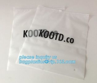 Custom Print Soft Matte CPE Swimwear Clothes Package Slider Zipper Wet Bag,Eco-friendly Transparent swimwear packaging e supplier