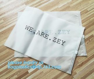 Custom Print Soft Matte CPE Swimwear Clothes Package Slider Zipper Wet Bag,Eco-friendly Transparent swimwear packaging e supplier