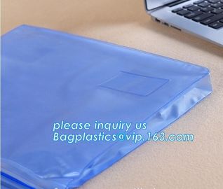 Biodegradable custom colored PVC zipfile document folder a4 document bag polyester zipper document bag waterproof bageas supplier