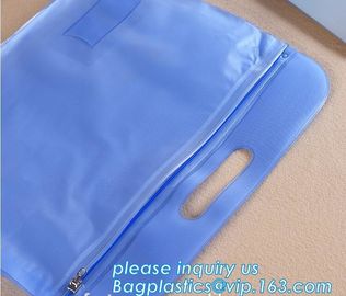 Biodegradable custom colored PVC zipfile document folder a4 document bag polyester zipper document bag waterproof bageas supplier