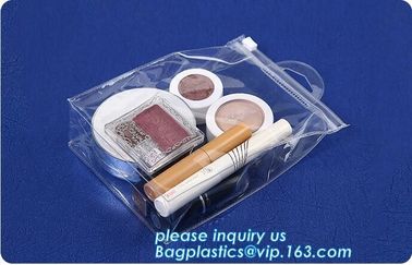 Biodegradable Customised printing Clear PVC Cosmetic Standup k Pouch,Toiletries Cosmetic Pvc Pouch With Marble Dig supplier