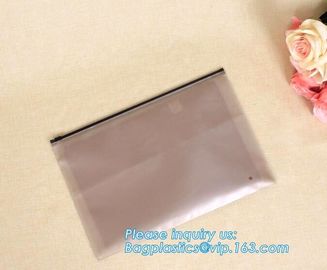 Biodegradable Top quality B4 A4 B5 A5 A6 transparent zipper file bag pvc zipper document bag,file bag with zipper docume supplier