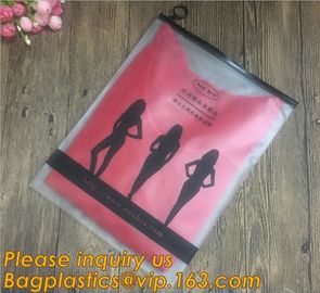 biodegradable beach bikini swimwear packaging bag pvc zipper bag,Eco friendly Slider Zipper Flat Matt Plastic Bag For Do supplier