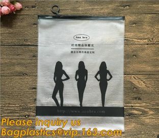 biodegradable beach bikini swimwear packaging bag pvc zipper bag,Eco friendly Slider Zipper Flat Matt Plastic Bag For Do supplier