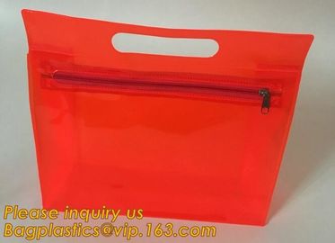 Fashion ladies travel bags PVC makeup Bag Pouches Tote Clear Transparent Cosmetic Travel Bag For Sale bagplastics bageas supplier