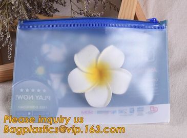 A5 Size Clear Plastic PVC Document File Bag With Zip Lock,China Factory Customized Logo A3 A4 A5 A6 leather document bag supplier