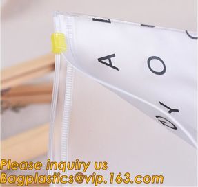 factory office use slider zip lock document bag vinyl plastic PVC bag,document bag with zipper cosmetics offices supplie supplier
