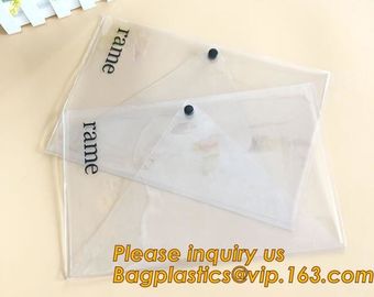 PVC A4 File Folder Document Filing Bag Stationery Bag,Good Quality Custom Cute PVC Documents Filing Bag bagplastics pac supplier