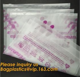 Custom Printed Thick Plastic Poly Zip Lock Waterproof Slider Bags Thick Plastic Poly Bags For swimwear/bikini,bagplastic supplier