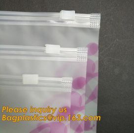 Custom Printed Thick Plastic Poly Zip Lock Waterproof Slider Bags Thick Plastic Poly Bags For swimwear/bikini,bagplastic supplier