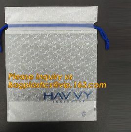 cornstarch based custom printed wholesale Eco friendly biodegradable hotel drawstring laundry plastic bag with logo supplier