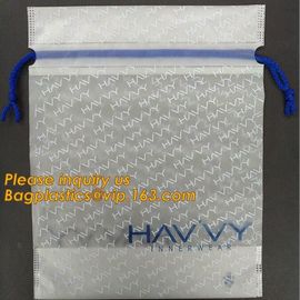 cornstarch based custom printed wholesale Eco friendly biodegradable hotel drawstring laundry plastic bag with logo supplier