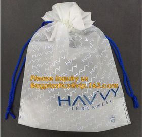 cornstarch based custom printed wholesale Eco friendly biodegradable hotel drawstring laundry plastic bag with logo supplier