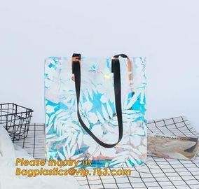 pvc bag with handle folding tote bag pvc swimsuit bag,Clear Vinyl Bags With Handles Clear Makeup Set PVC Zipper Bag supplier