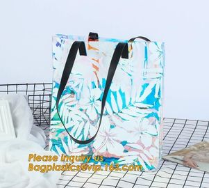 pvc bag with handle folding tote bag pvc swimsuit bag,Clear Vinyl Bags With Handles Clear Makeup Set PVC Zipper Bag supplier