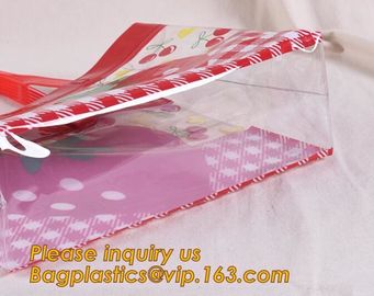 Factory price gift and shopping bags with handles customized pvc bag,Custom Transparent Candy Handle Bag Wholesale Clear supplier