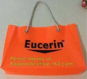 China manufacturer new arrive customized clear pvc handle bag,Portable Knotted Handle PVC Ice Cooler Bag For one Wine Bo supplier