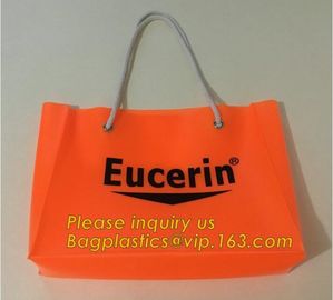 China manufacturer new arrive customized clear pvc handle bag,Portable Knotted Handle PVC Ice Cooler Bag For one Wine Bo supplier