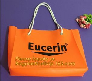 China manufacturer new arrive customized clear pvc handle bag,Portable Knotted Handle PVC Ice Cooler Bag For one Wine Bo supplier