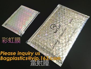 Hot Metallic Colorful Bagease Packaging Zipper Bubble Bag For Cosmetic Packaging,k Bubble Bags are Made of PET/CP supplier