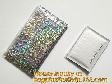 Hot Metallic Colorful Bagease Packaging Zipper Bubble Bag For Cosmetic Packaging,k Bubble Bags are Made of PET/CP supplier