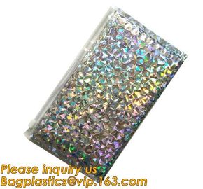 Hot Metallic Colorful Bagease Packaging Zipper Bubble Bag For Cosmetic Packaging,k Bubble Bags are Made of PET/CP supplier