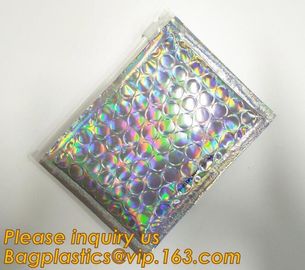 Hot Metallic Colorful Bagease Packaging Zipper Bubble Bag For Cosmetic Packaging,k Bubble Bags are Made of PET/CP supplier