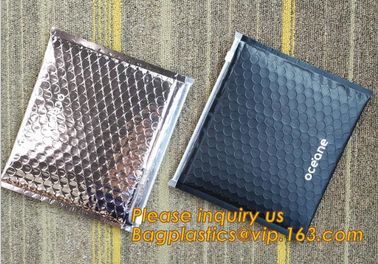 Wholesale Lip Stick Matt Black Cosmetic Zipper Bag,Made of strong PE film with barrier bubble lining.bagease bagplastics supplier