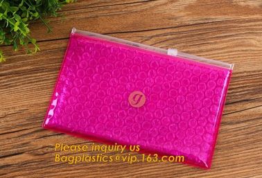 Bubble k bag/bubble slider bag/bubble zipper bag customize color size printing,Bubble Padded Bag EPE/PO Film Bag E supplier