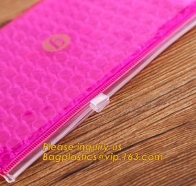Bubble k bag/bubble slider bag/bubble zipper bag customize color size printing,Bubble Padded Bag EPE/PO Film Bag E supplier