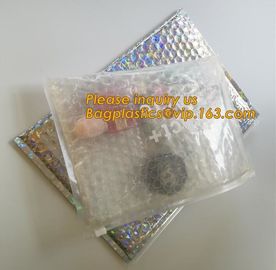 Flat Envelopes Zip lock Bubble Bag, Low Price Most Popular Bubble Slider Bag,Plastic PE Material Mailer Slider Air Ziplo supplier