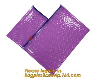 Hot sale customized Slider bubble bag, Reclosable Bubble zip lock packaging bag,Insulation Packing Bag Thermal 3D Box Li supplier