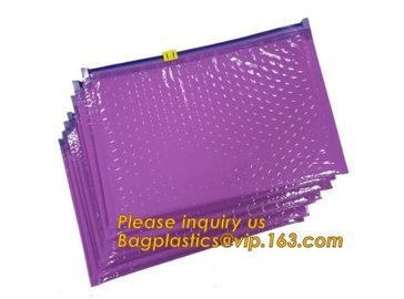 Hot sale customized Slider bubble bag, Reclosable Bubble zip lock packaging bag,Insulation Packing Bag Thermal 3D Box Li supplier