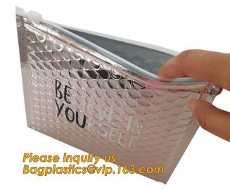 color zipper slider bubble bag cosmetic bag,Bubble Padded Zipper Bag Swimming Pool Cover Underfloor Mat bagplastics pac supplier