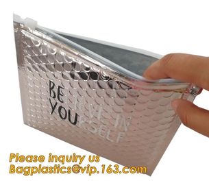 Promotional inner package shipping slider bubble bag,Plastic clear bubble bag with zip lock slider zipper bagease pack supplier