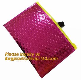 Promotional inner pad slider seal bags Recycled material heavy duty brown kraft paper bubble envelope padded mail bags supplier