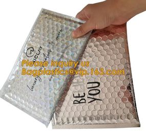 Promotional inner pad slider seal bags Recycled material heavy duty brown kraft paper bubble envelope padded mail bags supplier