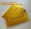 Slider padded grip seal Golden bags, air bubble bag with slider zipper,design custom anti static plastic black k b supplier