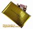 Slider padded grip seal Golden bags, air bubble bag with slider zipper,design custom anti static plastic black k b supplier