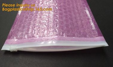 wholesale metallic glossy holographic cosmetic packing k bubble pouch slider zipper bubble bag bagease bagplastics supplier